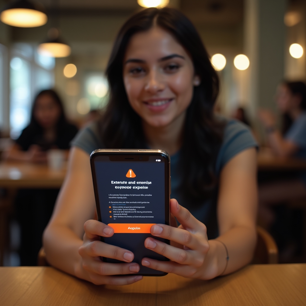 Notification card showing an unexpected expense appearing in the simulation